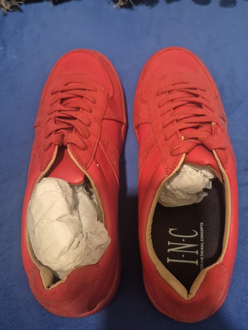 INC International Concepts Men of Red Casual Shoes